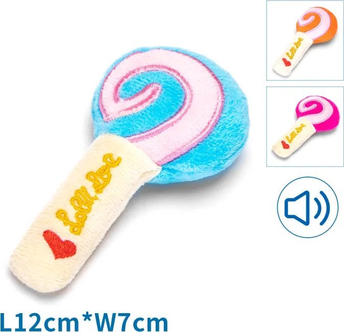 Nobleza Pluszowa dźwiękowa zabawka dla psa - lizaki Pluszowa dźwiękowa zabawka dla psa - lizaki