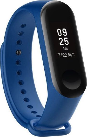 Hurtel Zamienna silikonowa opaska pasek do Xiaomi Mi Band 4 / Mi Band 3 ciemnoniebieski uniwersalny