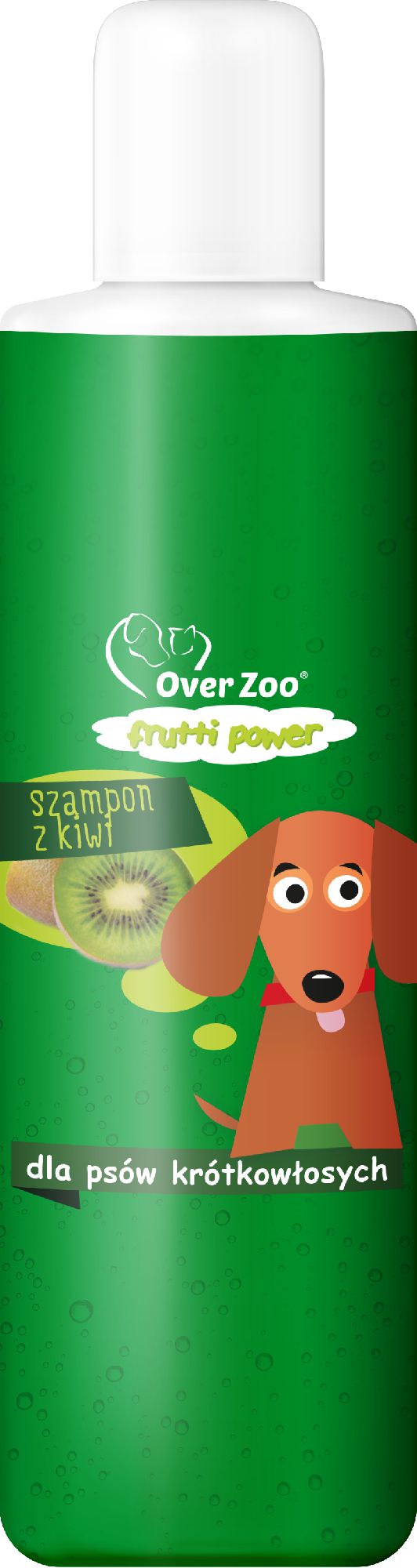 Over Zoo FRUTTI POWER - Szampon z kiwi DLA PSÓW KRÓTKOWŁOSYCH 200ml