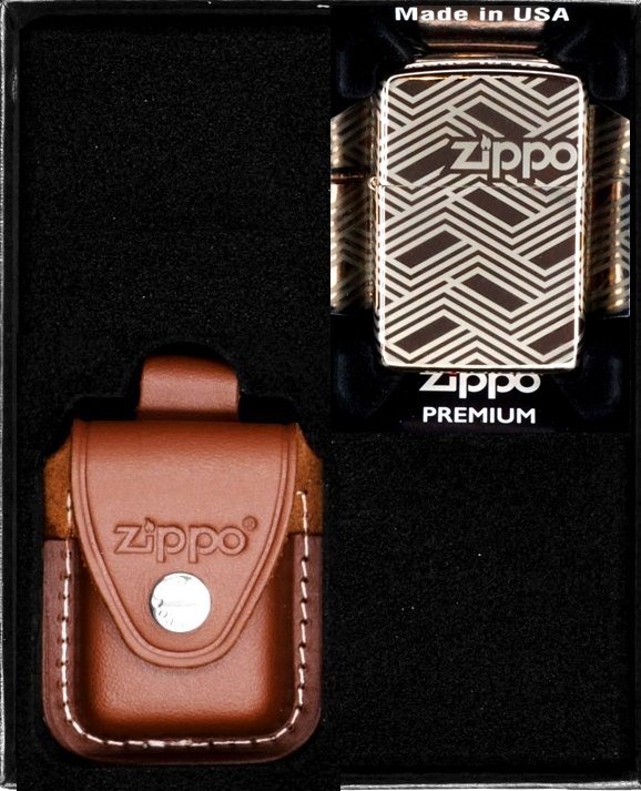 Zestaw ZIPPO Zapalniczka ABSTRACT LASER DESIGN Prezentowy No2