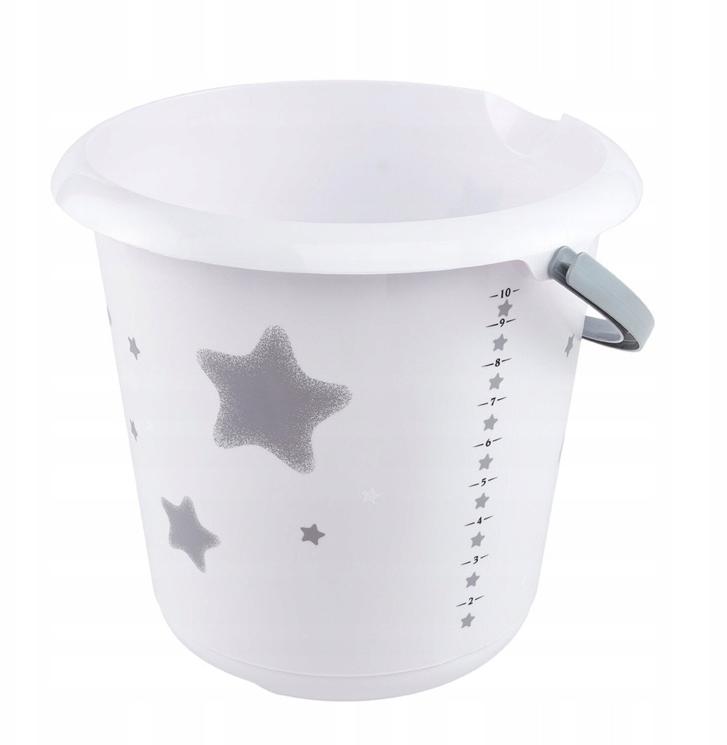 Spainis deko 10L Ilvie "Stars" O30x28cm balts 4052396062366