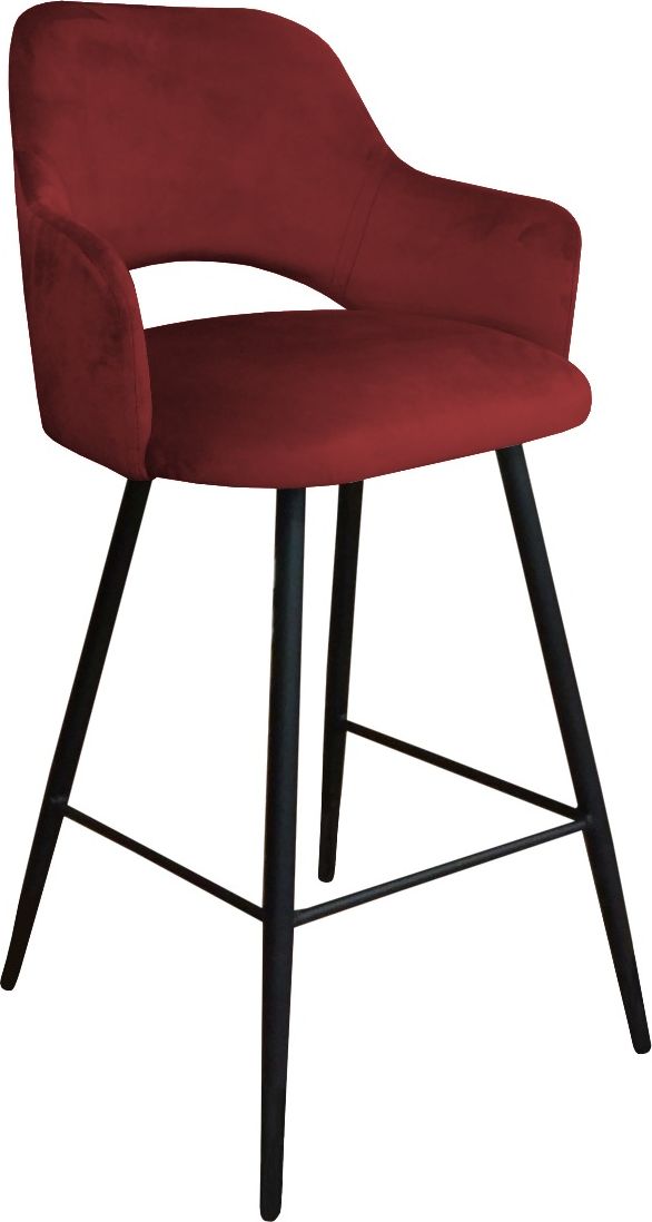 Atos Hoker NAPO VELVET bordowy z kubełkowym oparciem ATOS