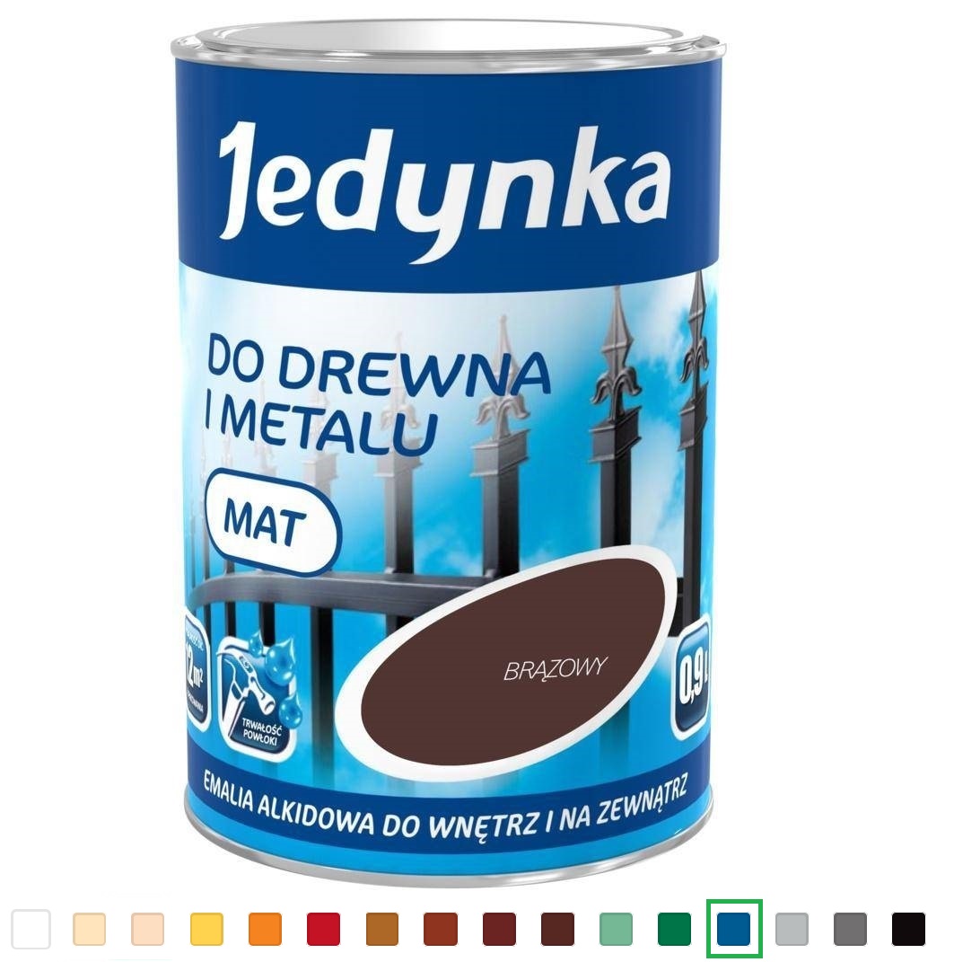 Jedynka Emalia alkidowa niebieska 0,9L