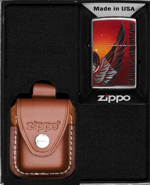 Zestaw ZIPPO Zapalniczka HIGH POLISHED CHROME NO 4 Prezentowy No2