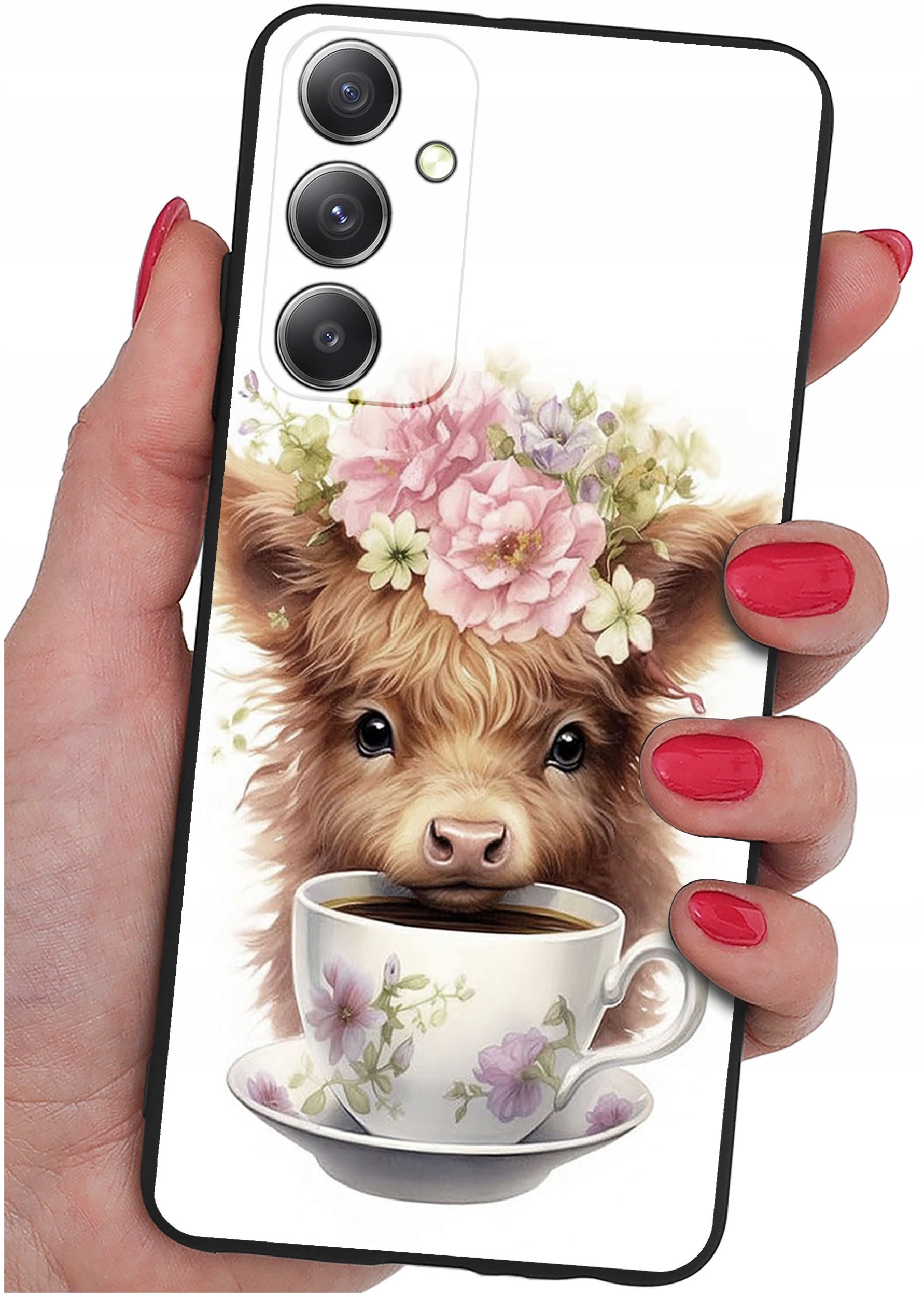 ETUI do Samsung Galaxy M23 5G WZORY |SILIKONOWE MATT CASE + SZKŁO 9H