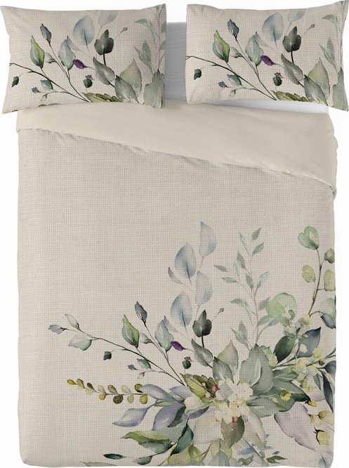 Multitex Pościel 160 x 200 3cz druk. Lniana LINEN MATEX 03