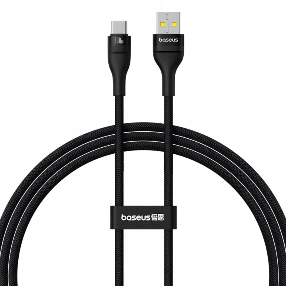 Kabel Baseus Flash 2 USB-A / USB-C 100W 1m czarny