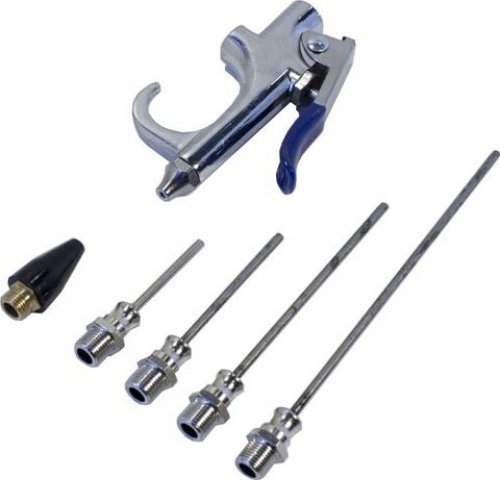 Rockforce Pistolet pneumatyczny do przedmuchiwania + 4 dysze