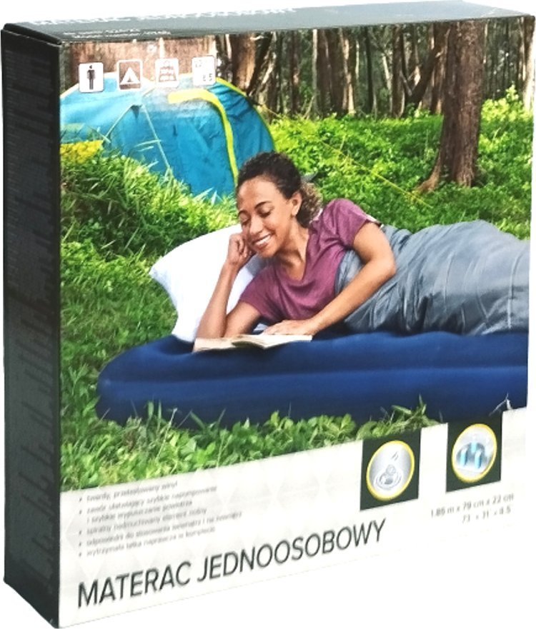 JOINCO Dmuchany materac jednoosobowy 22x79x185cm 227kg