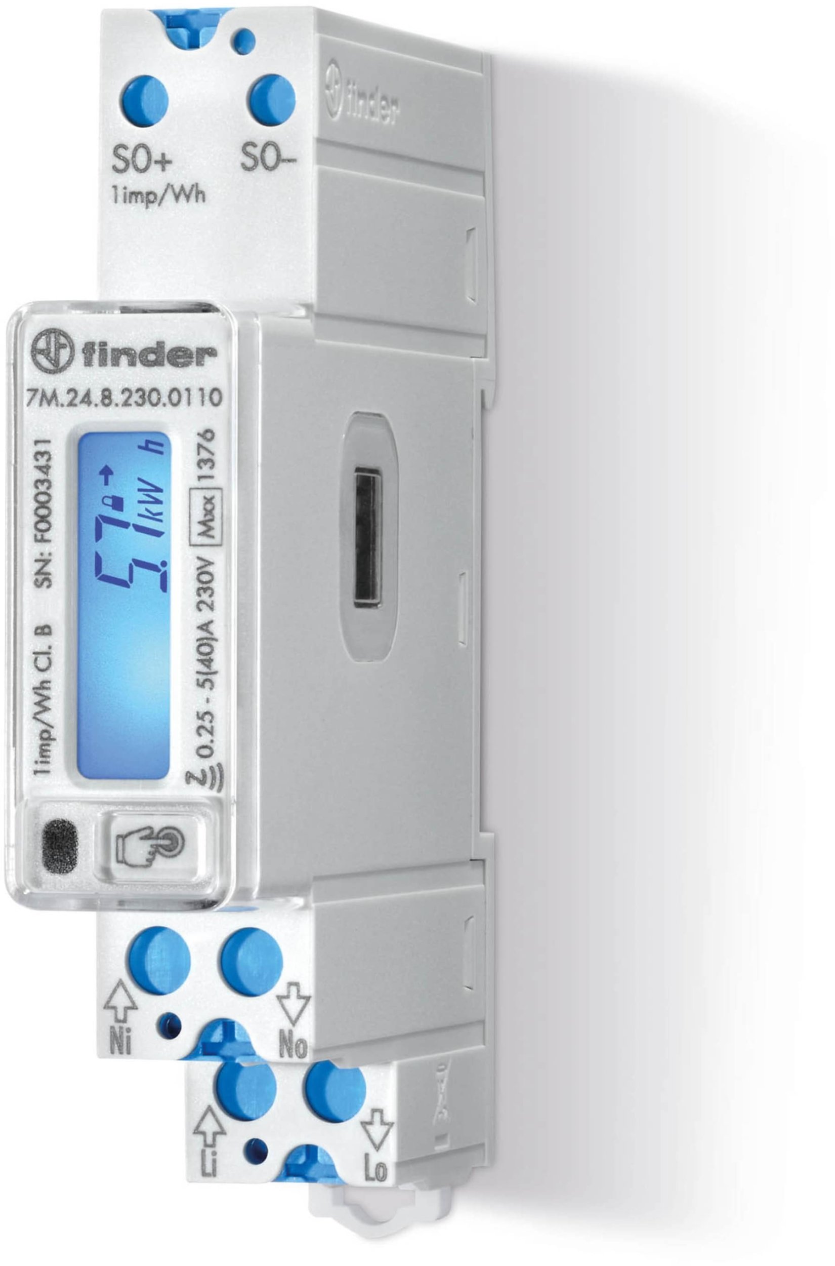 Licznik energii jednofazowy 40A MID LCD z portem komunikacyjnym IR 7M.24.8.230.0110