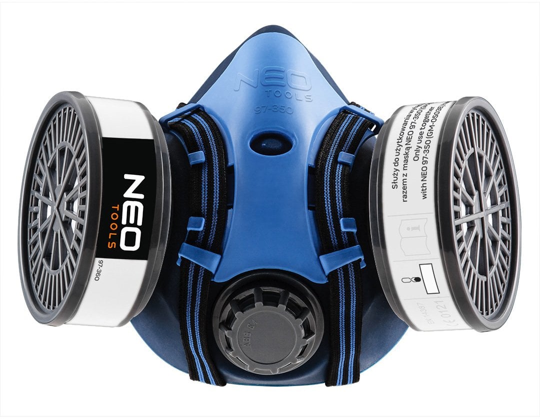 Półmaska silikonowa + 2x Filtr P3