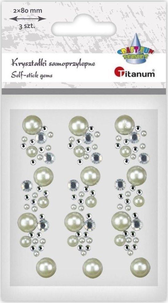 DP Craft Kryształki samoprzylepne na pasku 3szt