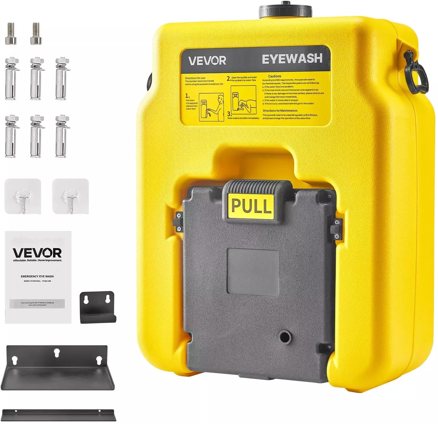 Stacja do płukania oczu 53L przenośna 2 dysze do szkół i laboratoriów