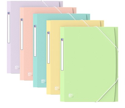 Teczka z gumką A4+ Urban pastel mix OXFORD