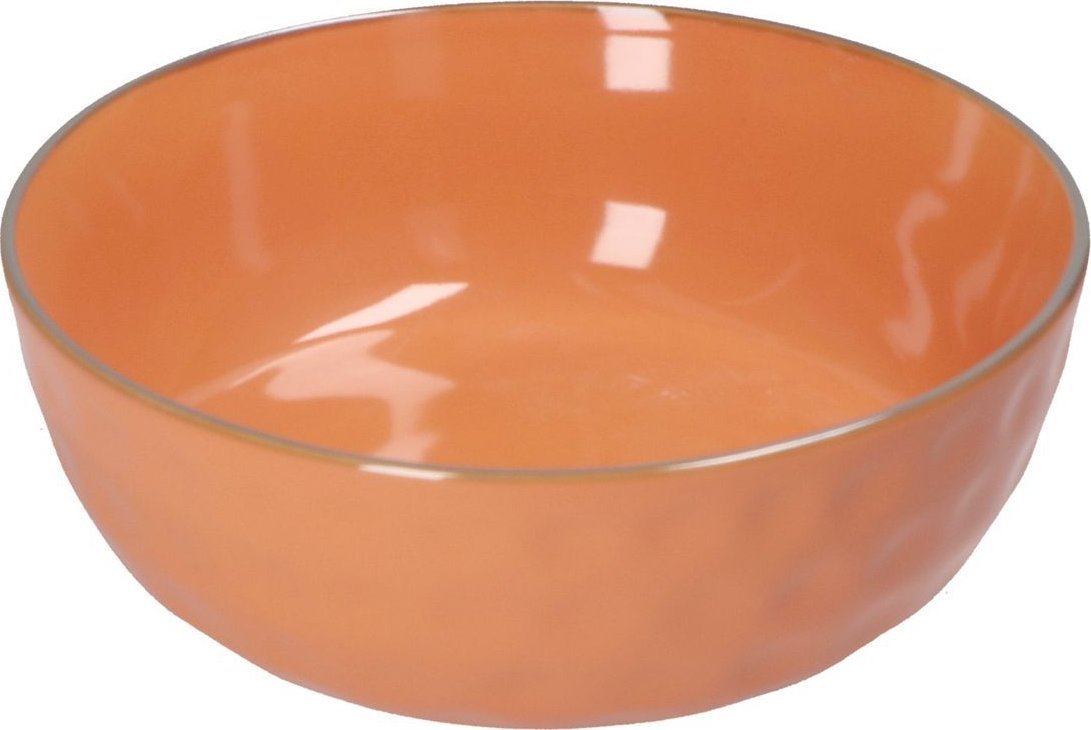 NPC Polska Rose&Tulipani Zestaw 4 misek do sałatek z kamionki 20 cm pomarańczowy
