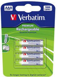 Verbatim Akumulator AAA / R03 1000mAh 4 szt.