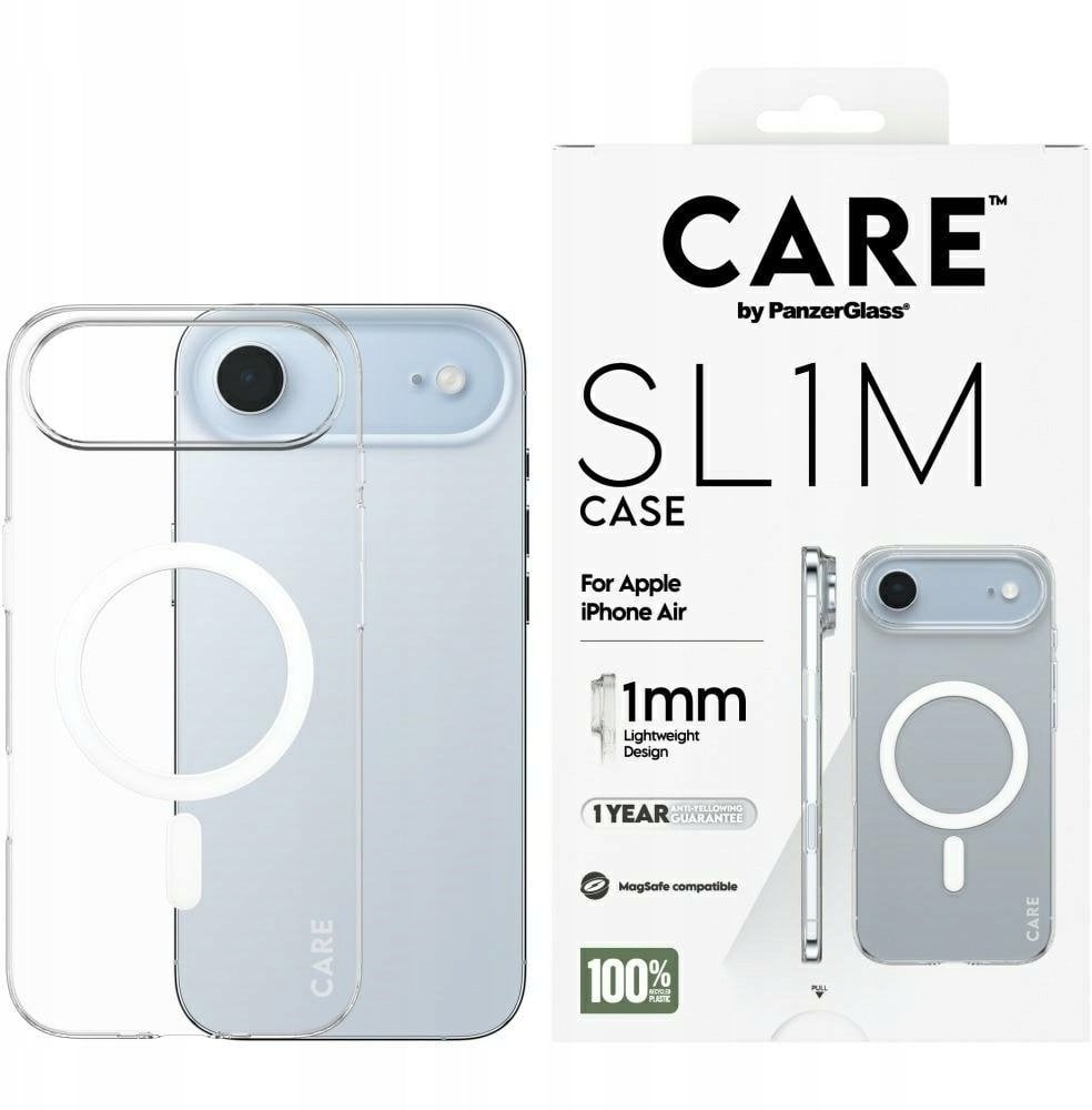 PanzerGlass Etui CARE SL1M MagSafe do iPhone Air przezroczysty