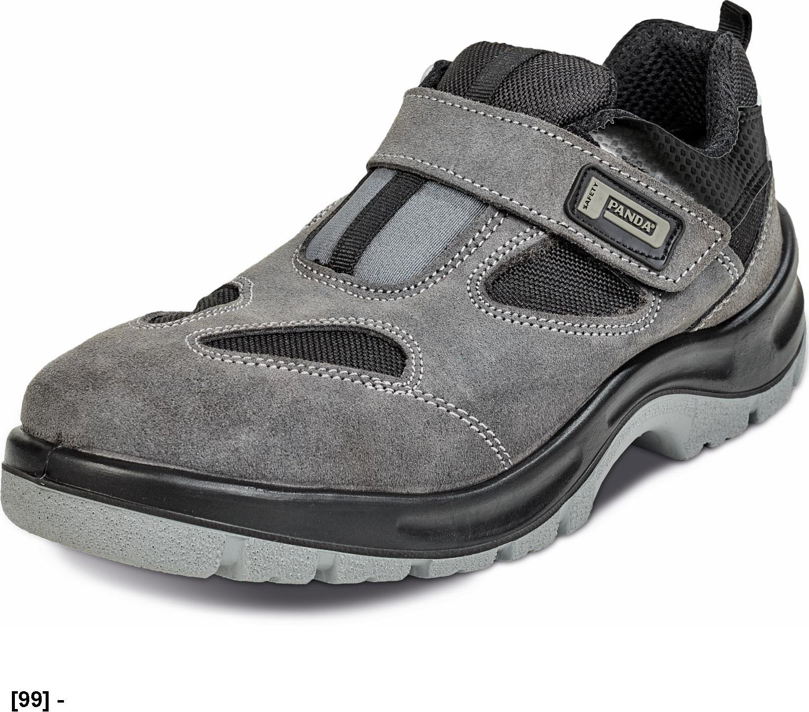 CERVA AUGE SANDAL S1P SRC - sandały robocze, skóra welurowa, METAL FREE, podnosek, wkładka antyprzebiciowa,podeszwa PU/PU, odblaski 36