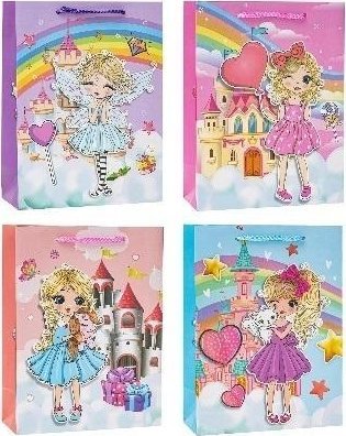 Torebka Pop-Up 3D Girl 26x32x10cm mix ROZETTE