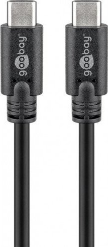 Kabel USB Goobay USB-C - USB-C 1.5 m Czarny