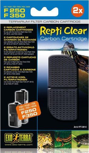 Exo Terra Wkłady węglowe do filtra wewnętrznego Repti Clear F250