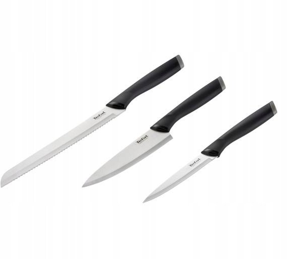 Knives set Tefal, 3 pcs (UTILITY 12CM, CHEF 15CM, BREAD 20CM)