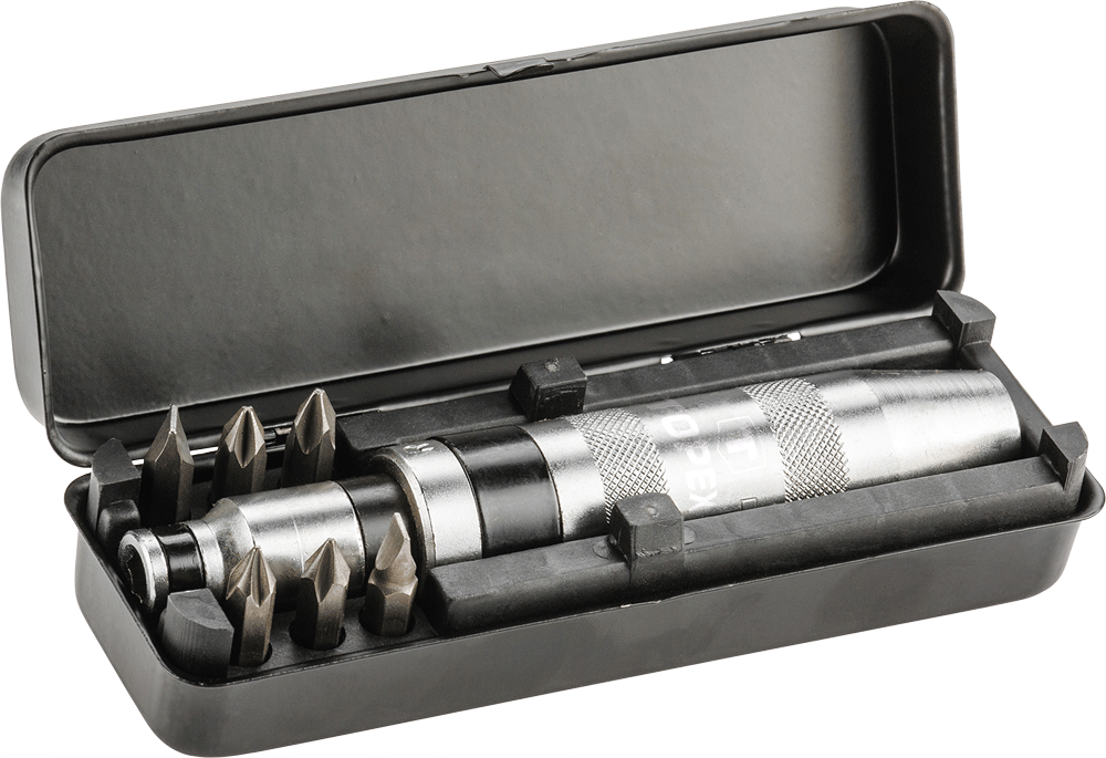 Topex Wkrętak udarowy + końcówki 7szt. - 39D556