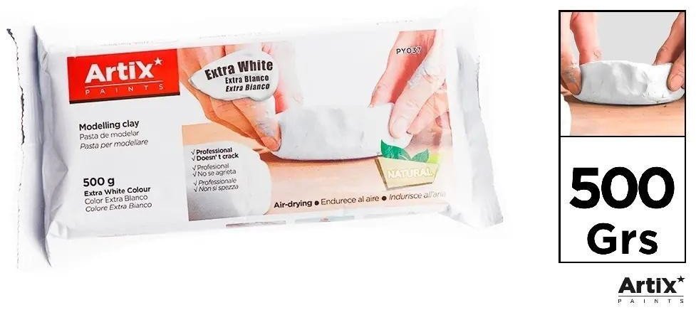 Glina naturalna utwardzalna 500g biała