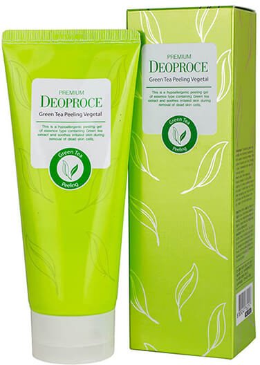 Peeling roślinny z ekstraktem z zielonej herbaty DEOPROCE 170ml