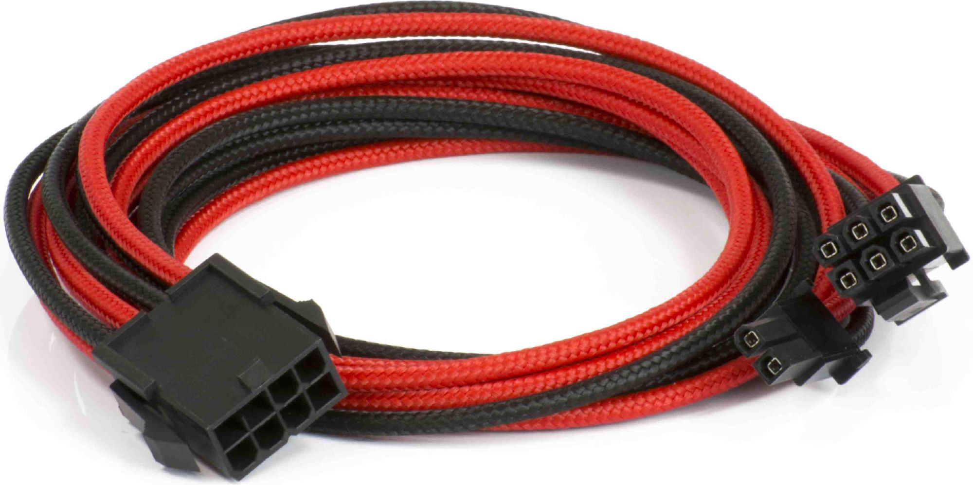 Phanteks PCIe 8-pin - PCIe 8-pin, 0.5m, Czarno-czerwony (PH-CB8V_BR)