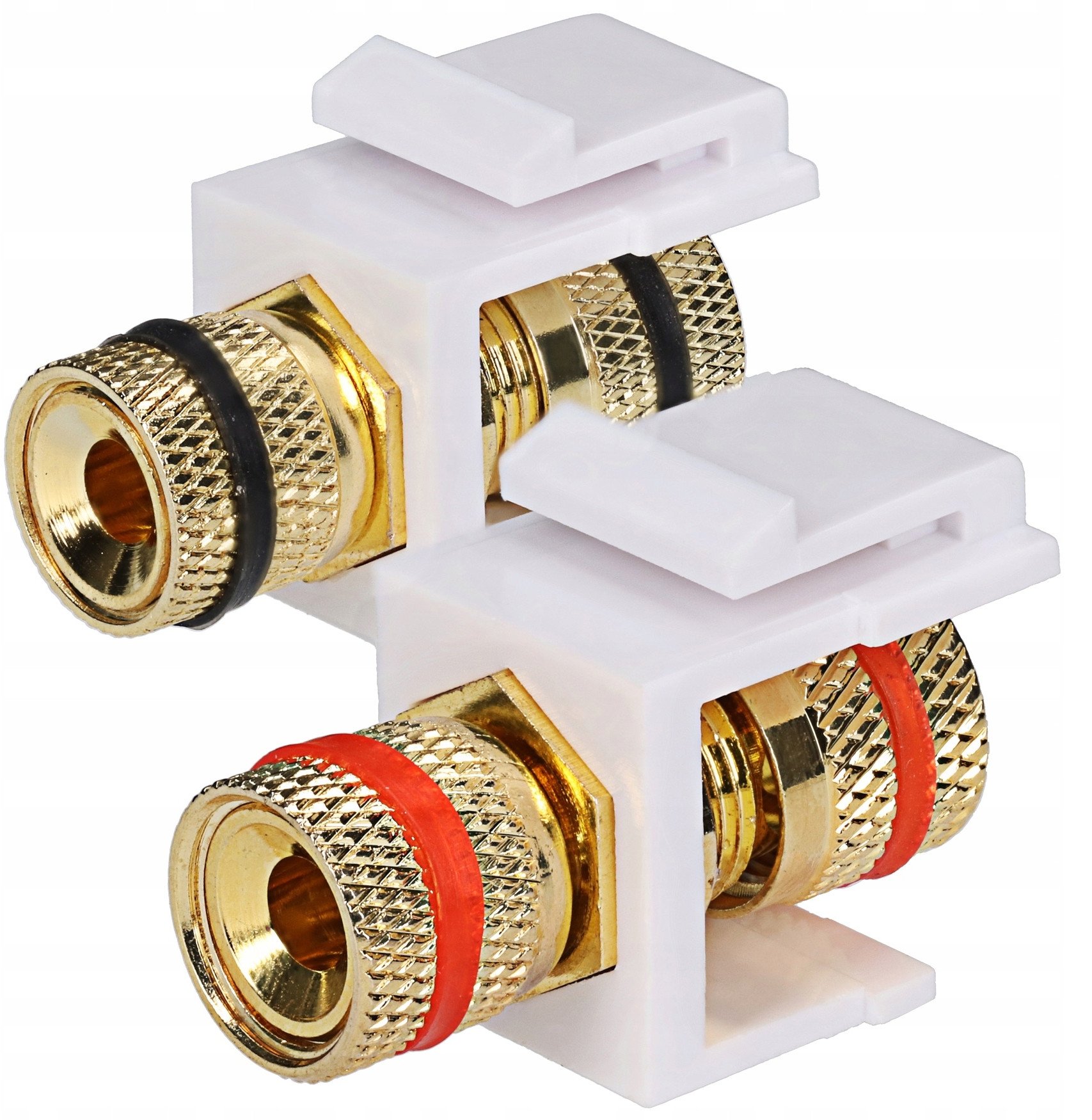 Gniazdo głośnikowe banan JOWISZ biały