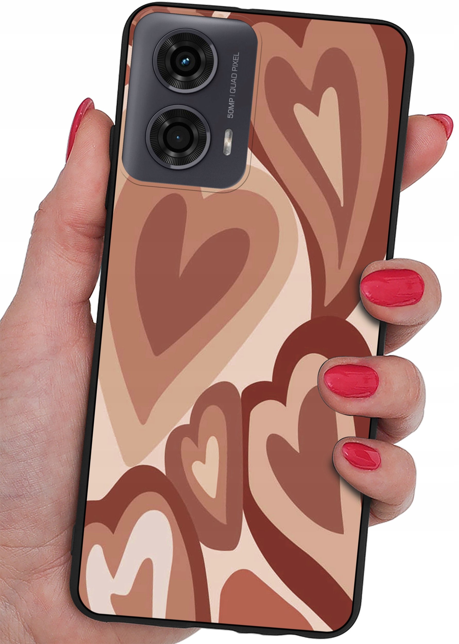 Etui do Motorola Moto G24 | G24 POWER | G04 CASE WZORY MATT PLECKI + SZKŁO