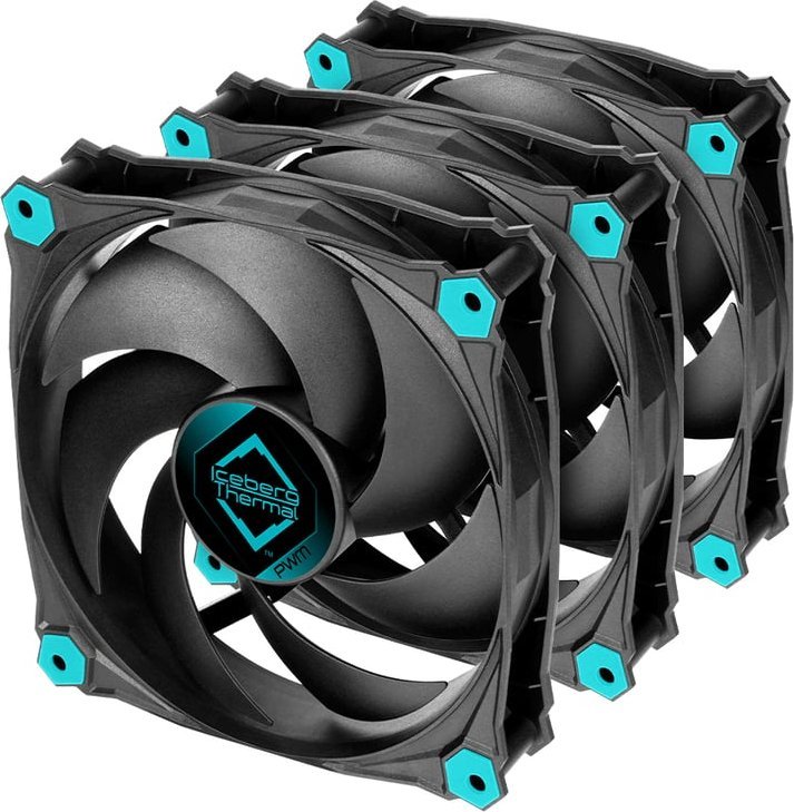 Wentylator Iceberg IceGALE Silent PWM 120 mm 3-pack (ICEGALE12P-BBT-3A)