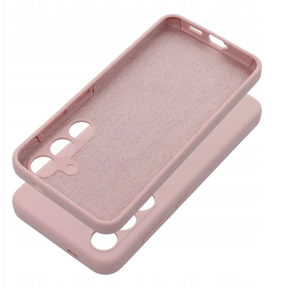 Futerał SILICONE 2mm do SAMSUNG S25 Edge pudrowy róż