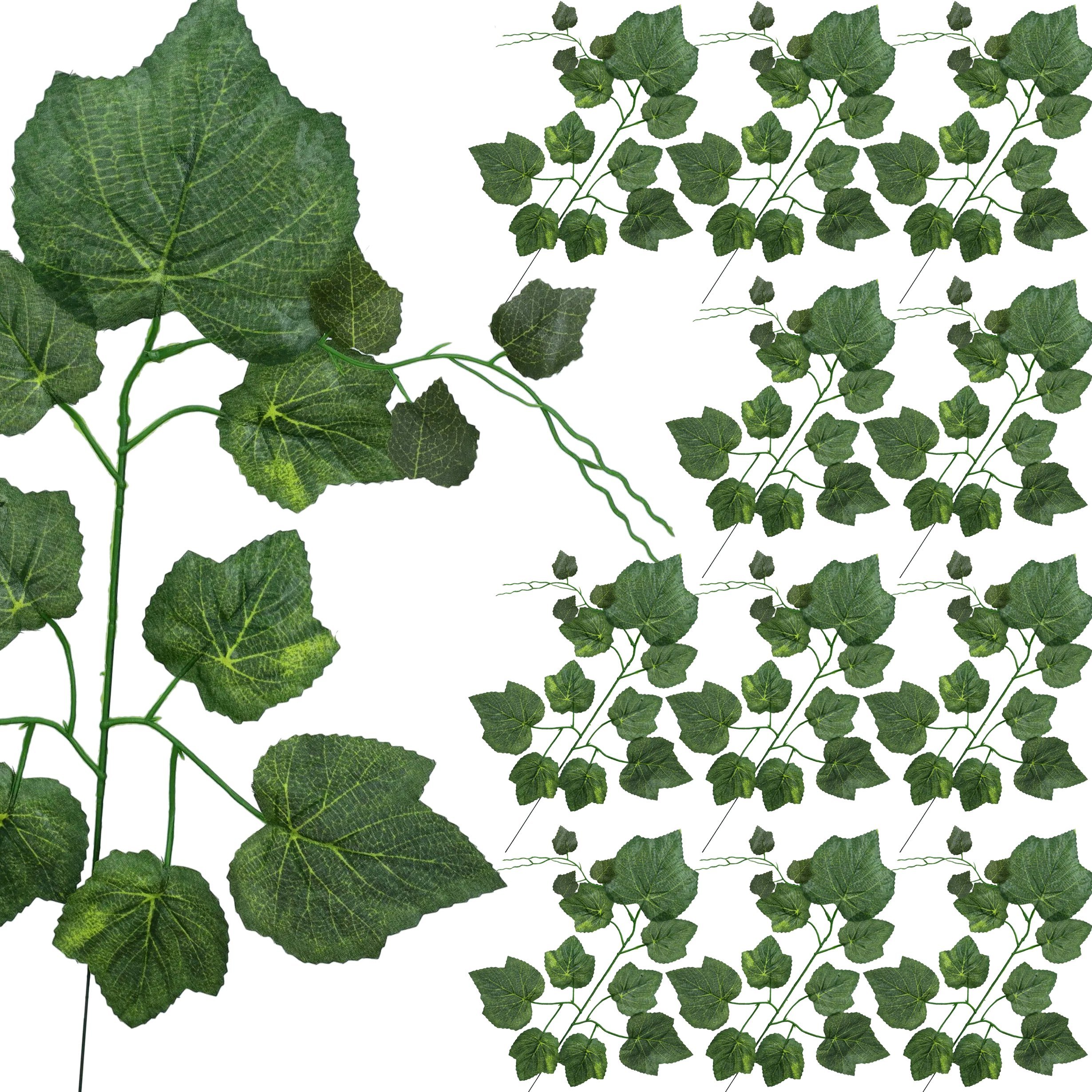 Sztuczne KWIATY WINOGRONA liście dekoracyjne WINOGRONO gałązki na STROIK