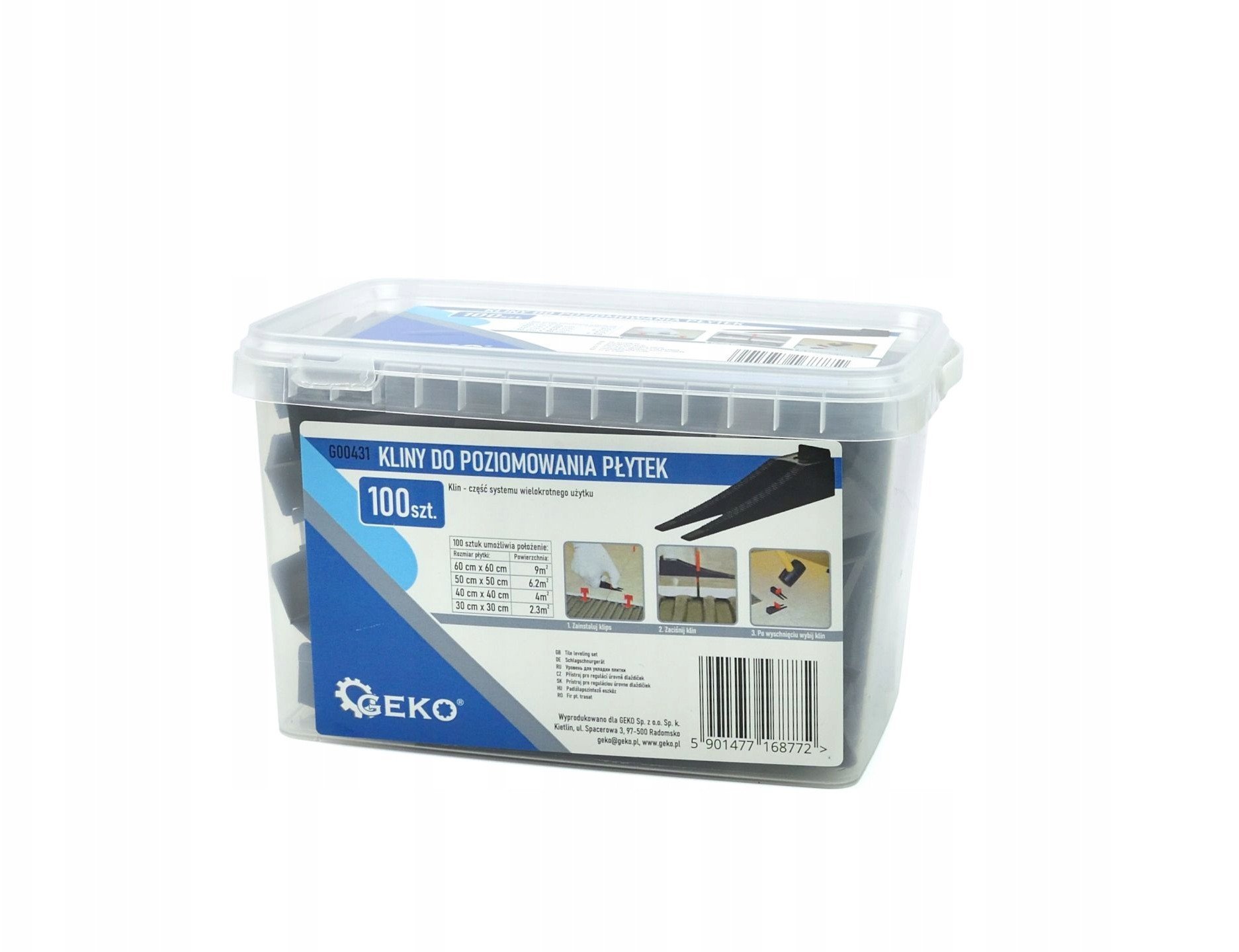 Kliny do poziomowania płytek 100 sztuk (1/27/432)