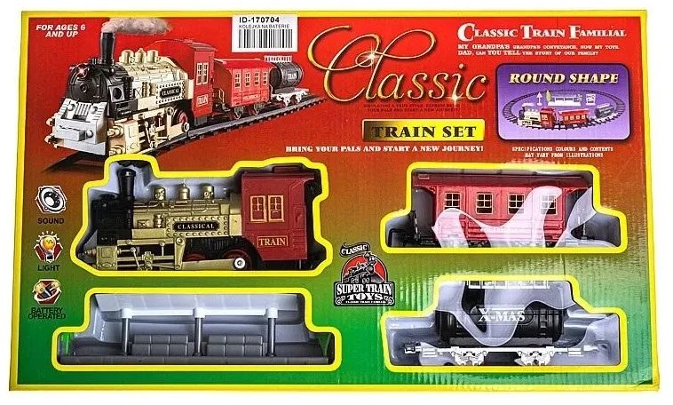 Kolejka na baterie, światło, dźwięk 54801 Adar