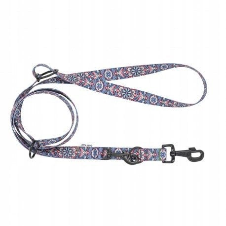Smycz regulowana ta�ma dla psa Etno Mandala, 25mm/220cm