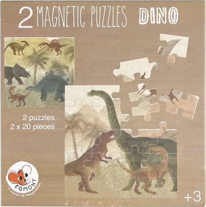 Puzzle magnetyczne Dinozaury