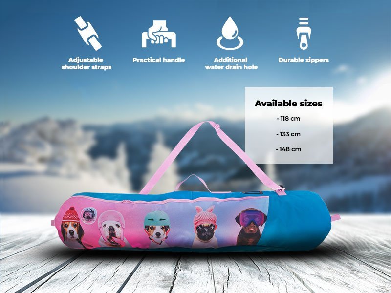 Snowsport Pokrowiec na deskę snowboardową dla dzieci Snowsport Snowboard Bag Dogs 2022