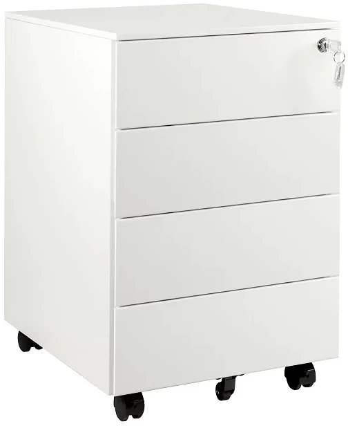 Kontenerek biurowy XD-040-4 biały UNIQUE