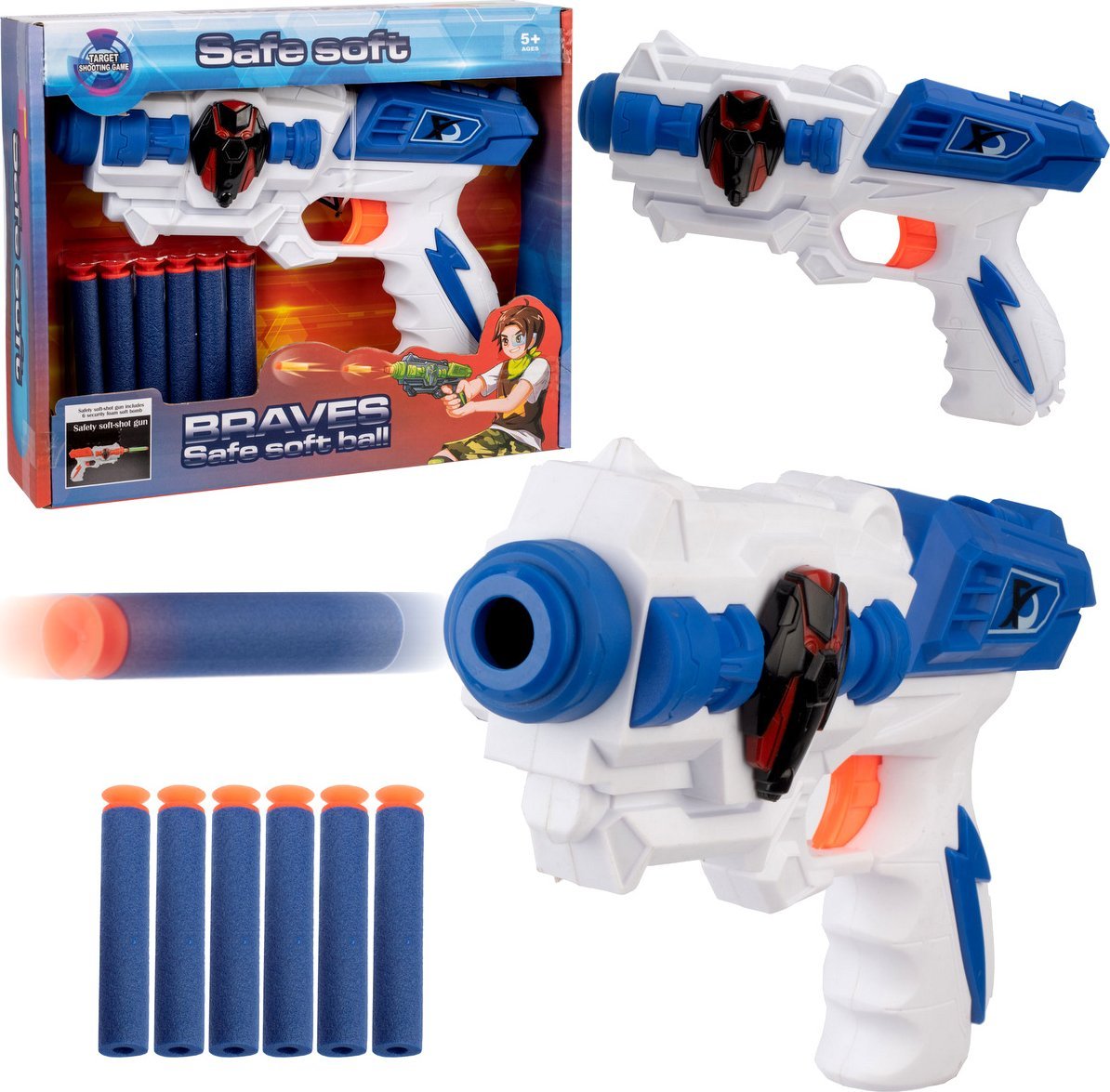 PISTOLET NA STRZAŁKI PIANKOWE WYRZUTNIA COLT