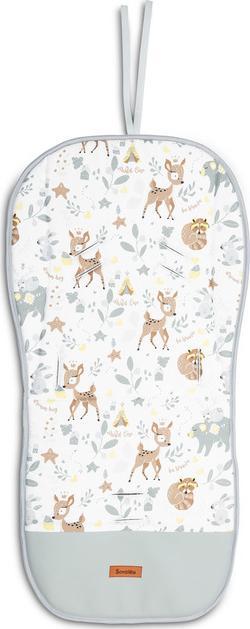 Sensillo WKŁADKA DO WÓZKA VELVET BIAŁY LEŚNA PRZYGODA