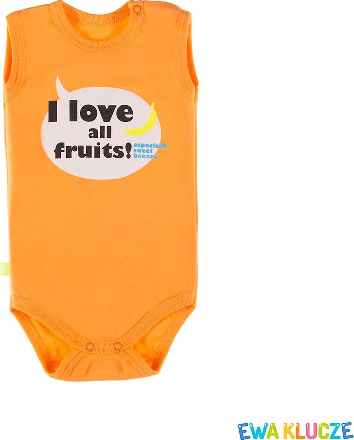 Ewa Klucze BODY niemowlęce wyprawka SUN RAM CHŁ POMARAŃCZOWY Ewa Klucze 74