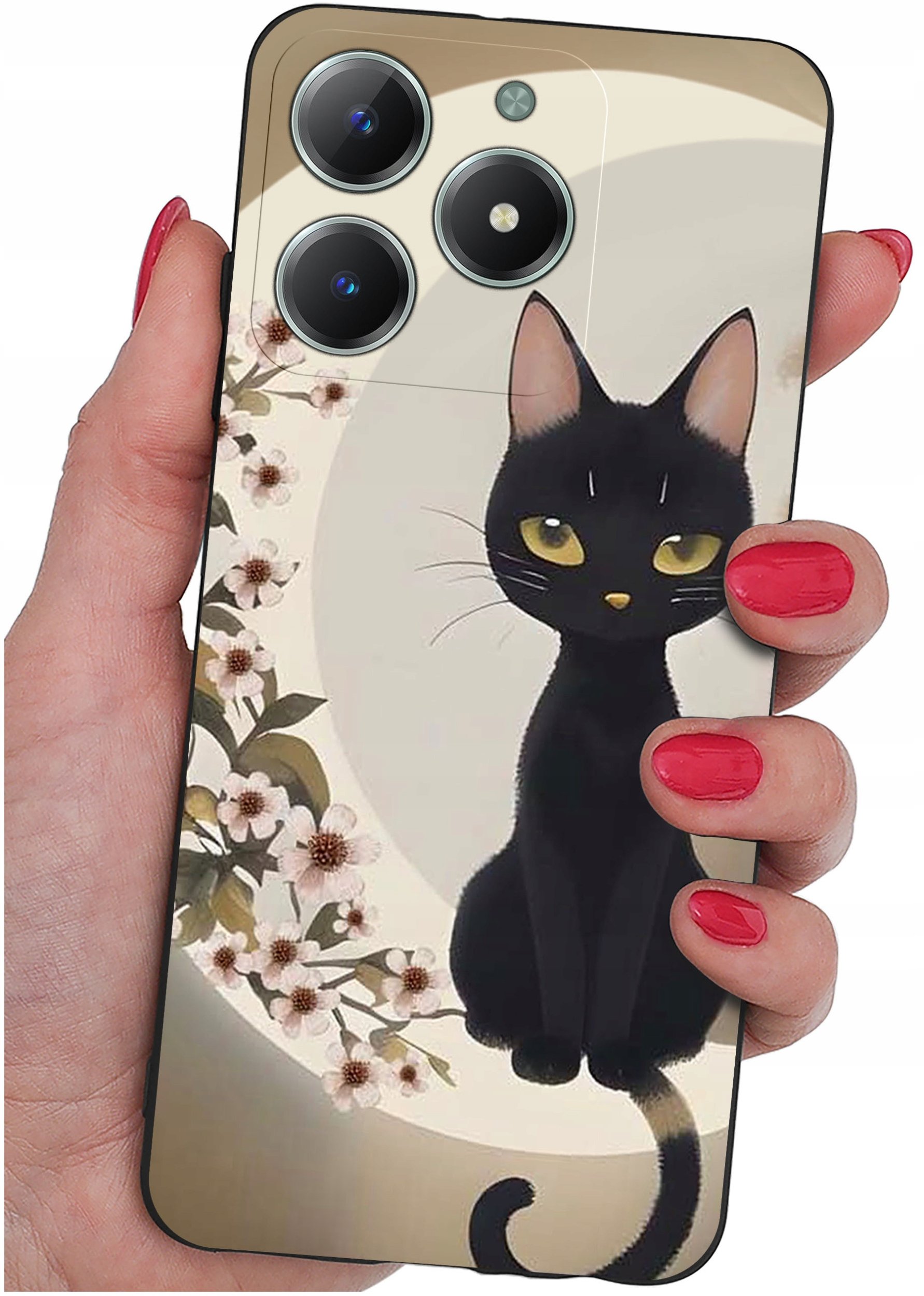 Etui do Realme C61 | C63 WZORY |SILIKONOWE MATT CASE + SZKŁO 9H