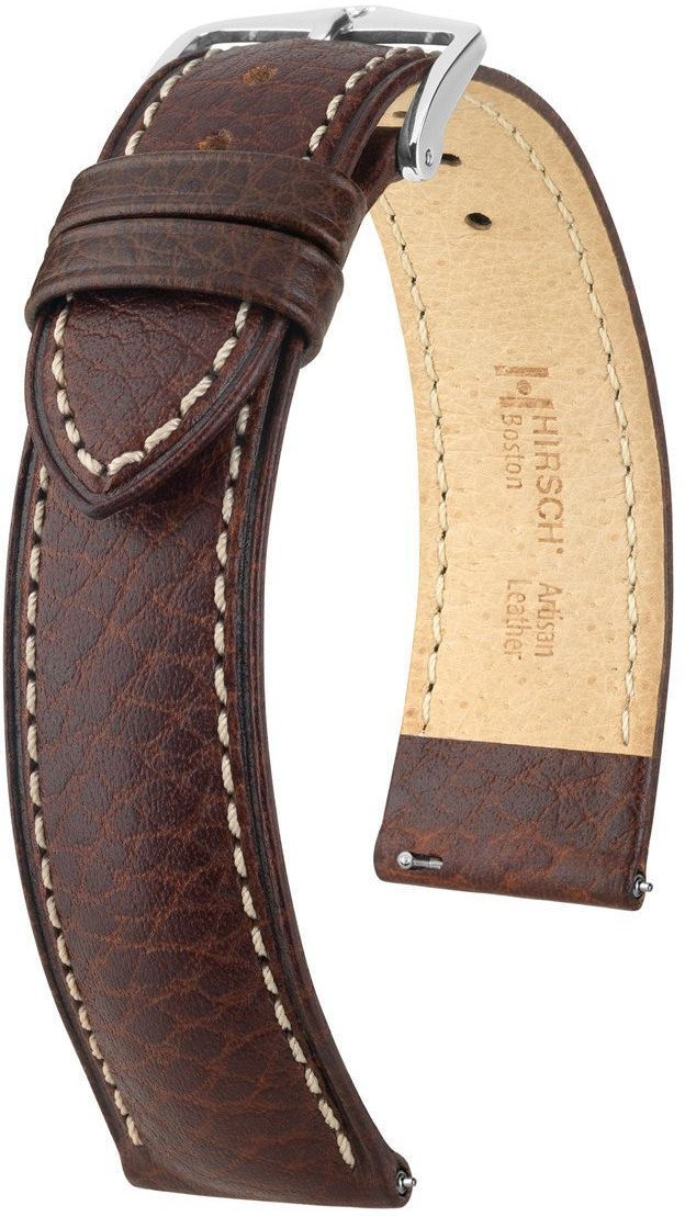 Skórzany wodoodporny pasek do zegarka 24 mm HIRSCH Boston L 01302010-2-24 .