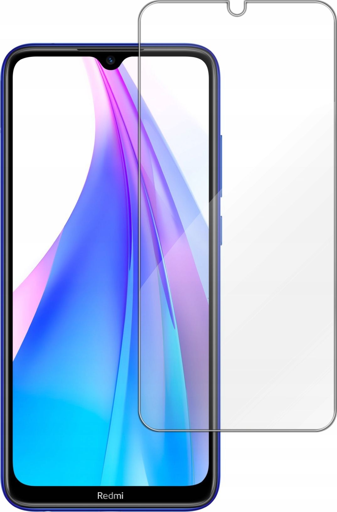 etumi Szkło Hartowane 9H Do Xiaomi Redmi Note 8T Szybka Szkiełko Ochronne Na Ekran Twarde Płaskie Przód / Ochrona Matrycy Telefonu Glas0034