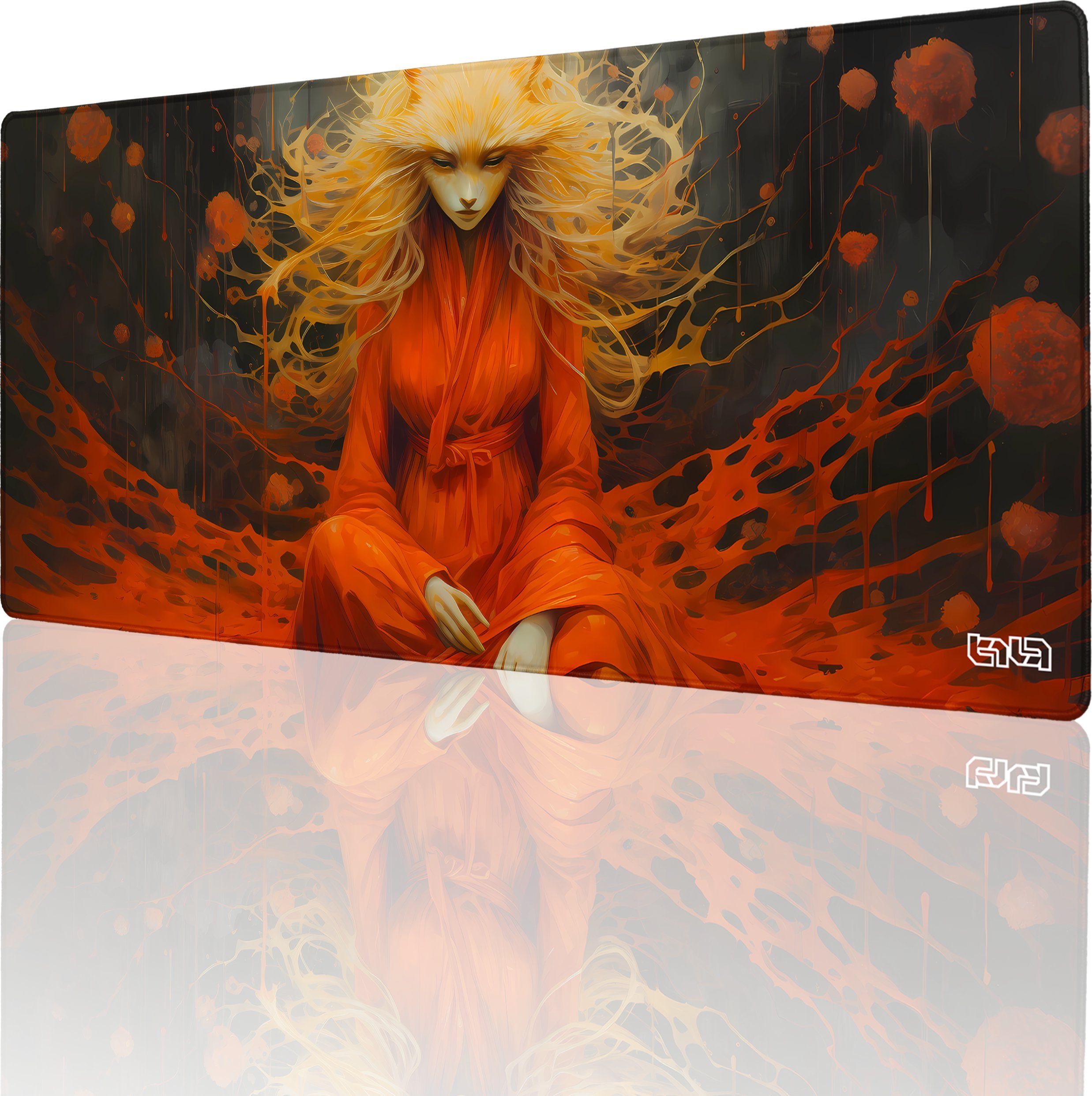 Podkładka Tilt PODKŁADKA GAMINGOWA Slavic Kitsune 90x40 TILT Prezent Wodoodporna