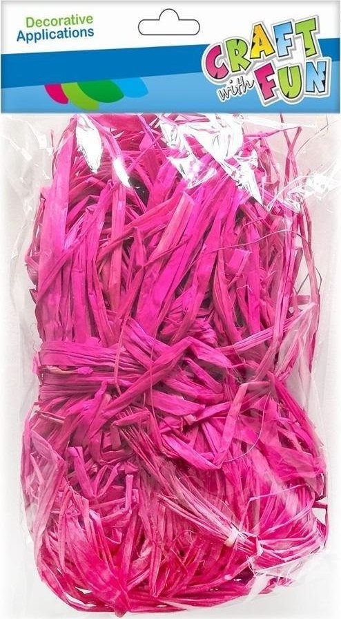 Craft with Fun OZDOBA DEK RAFIA ROZ 50G CF PBH 12/96