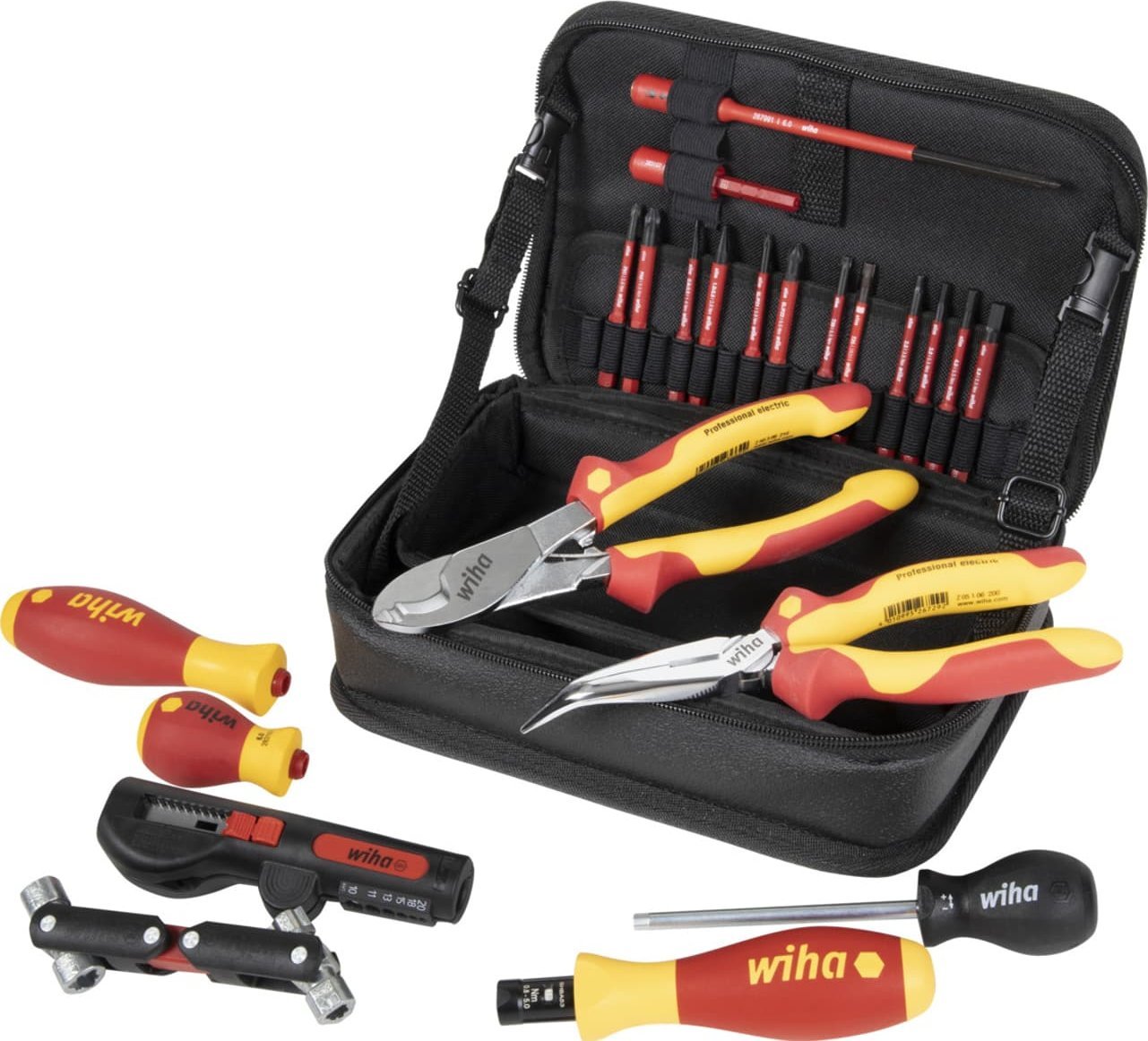 Wiha ZESTAW NARZĘDZI DLA ELEKTRYKÓW WALLBOX 23-CZ.+ TORBA